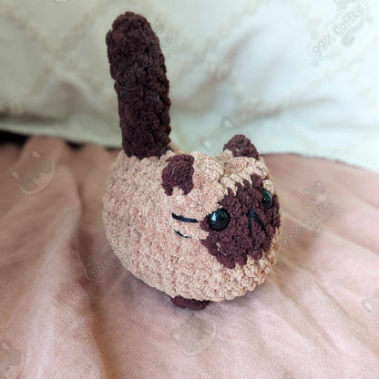 Chubby Siamese Loaf Cat Plushie