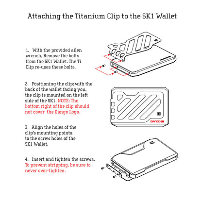 SK1 Titanium Money Clip