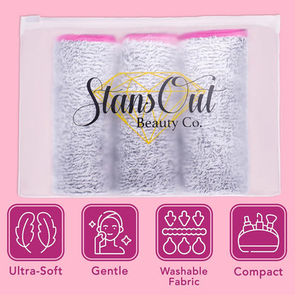 Makeup Removing Washcloths – 3-Pack | Reusable, Ultra-Soft & Eco-Friendly