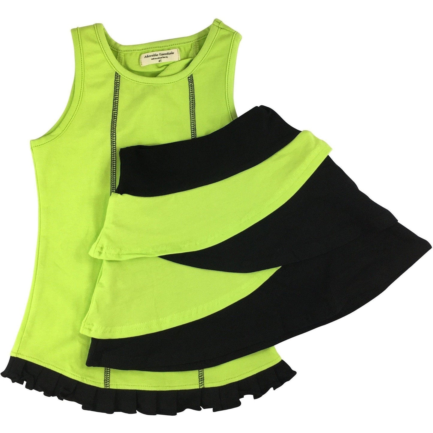 Tank and Tiered Bike Skort Sets