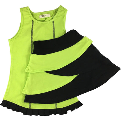 Tank and Tiered Bike Skort Sets