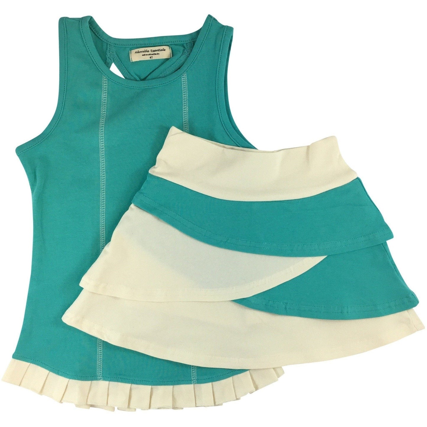 Tank and Tiered Bike Skort Sets