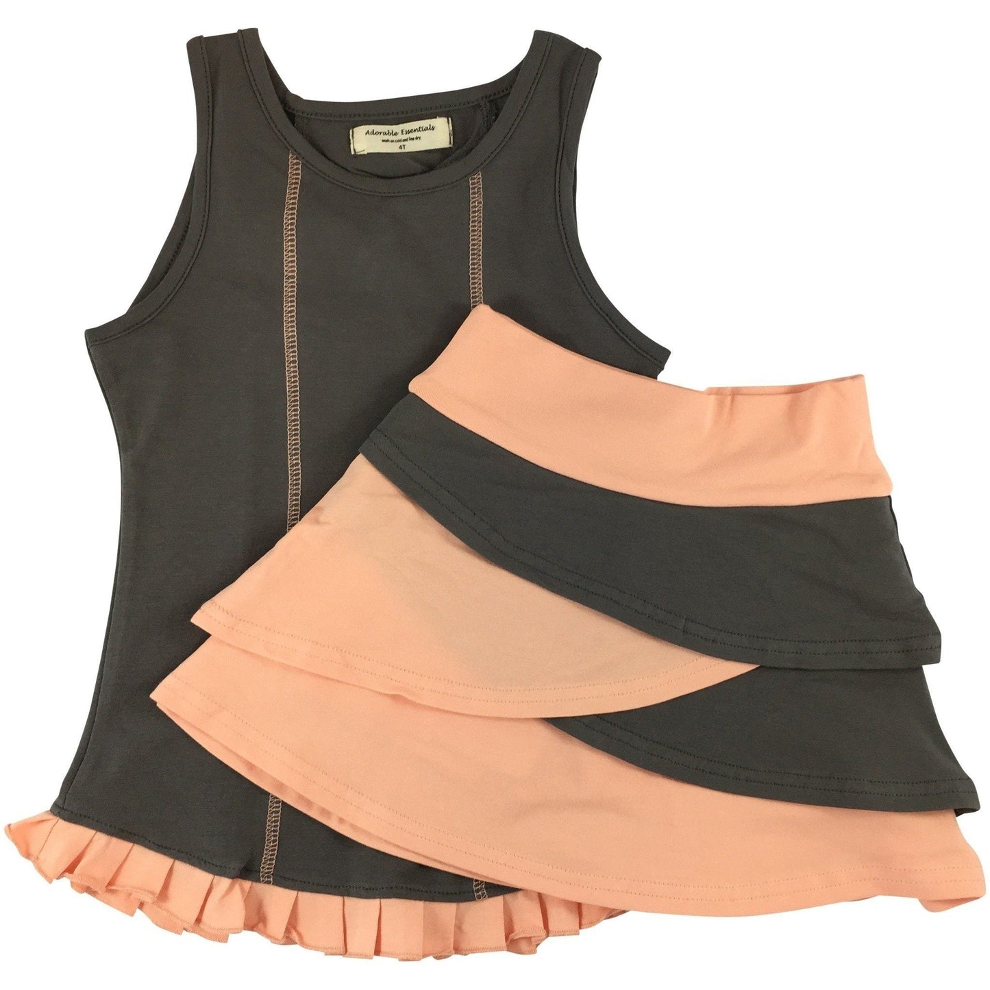 Tank and Tiered Bike Skort Sets