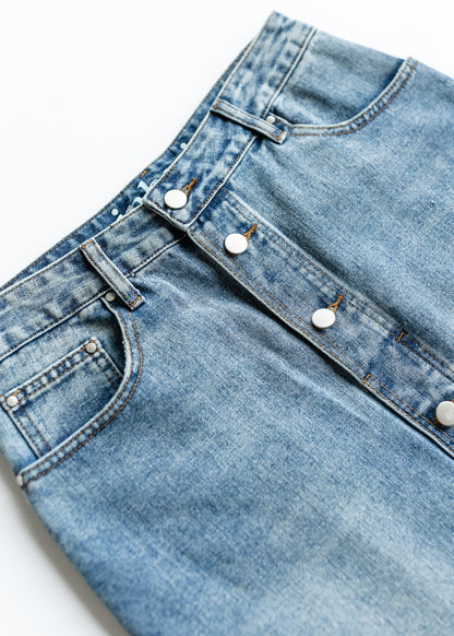 Skylar Button Front Midi Skirt