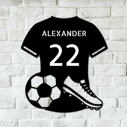 Soccer Jersey Personalized Gifts - Custom Metal Sign