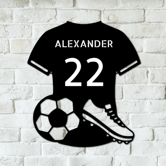 Soccer Jersey Personalized Gifts - Custom Metal Sign