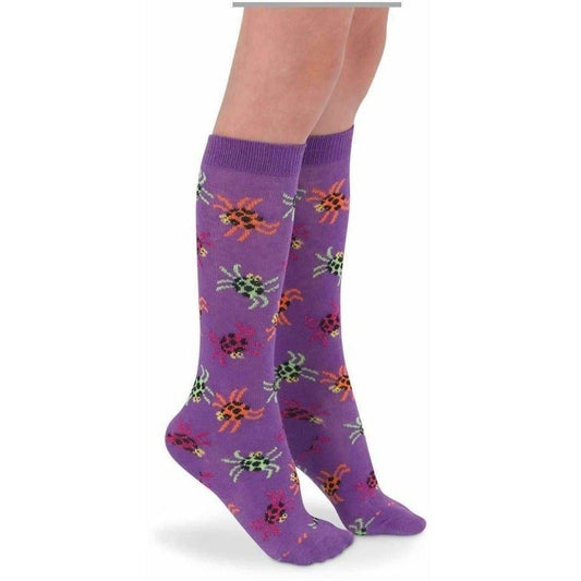 Halloween Creepy Spiders Knee High Socks