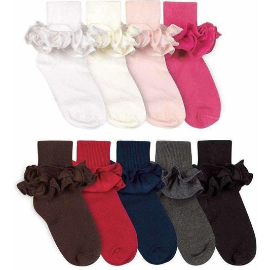 Ruffle Turn Cuff Ankle Socks