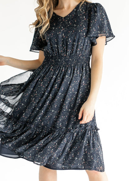 Sophie Floral Midi Dress - FINAL SALE