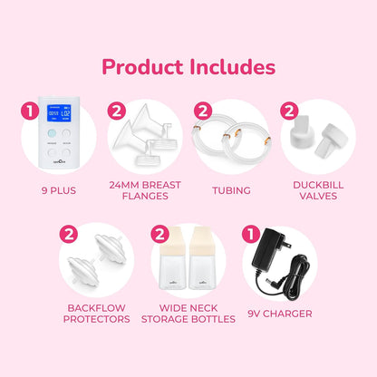 Spectra 9 Plus Premier Portable Rechargeable Breast Pump