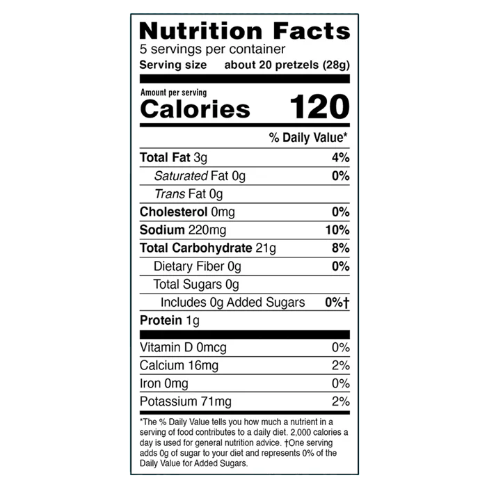 Fitjoy - Grain Free Pretzels Sea Salt - Case Of 12 - 5 oz