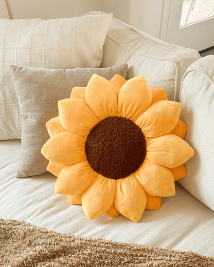 Sunflower Pillow - Golden Yellow