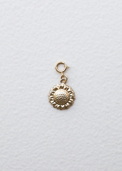 14K Gold Filled Charm - Sunflower