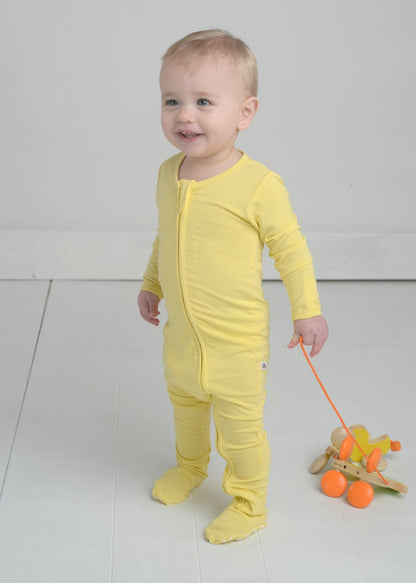 Butter Yellow Bamboo Onesie