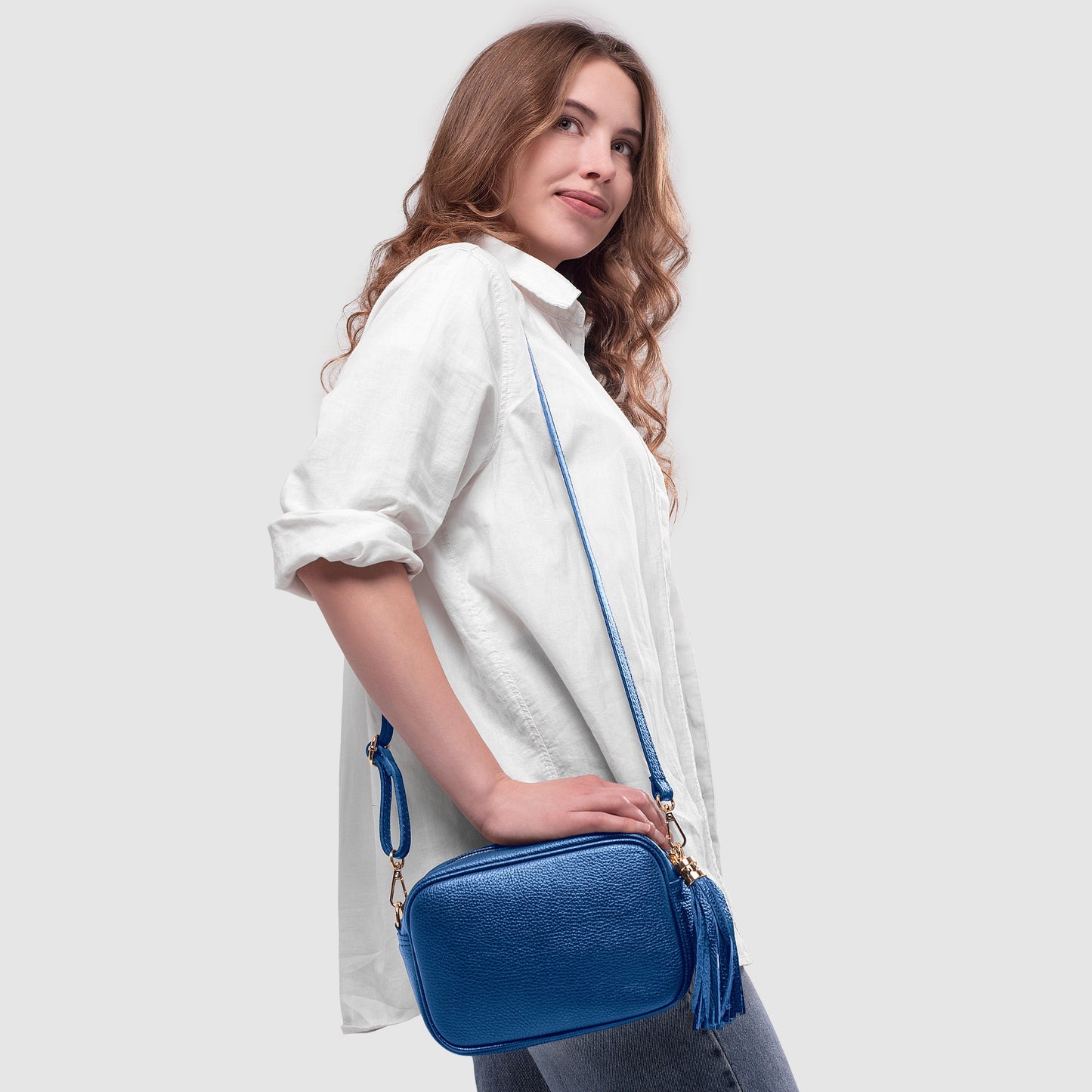 Calf Leather Crossbody Bag