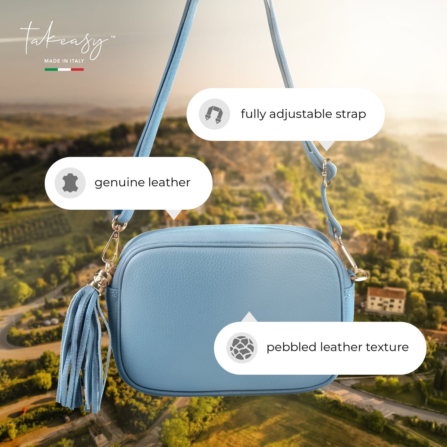 Calf Leather Crossbody Bag