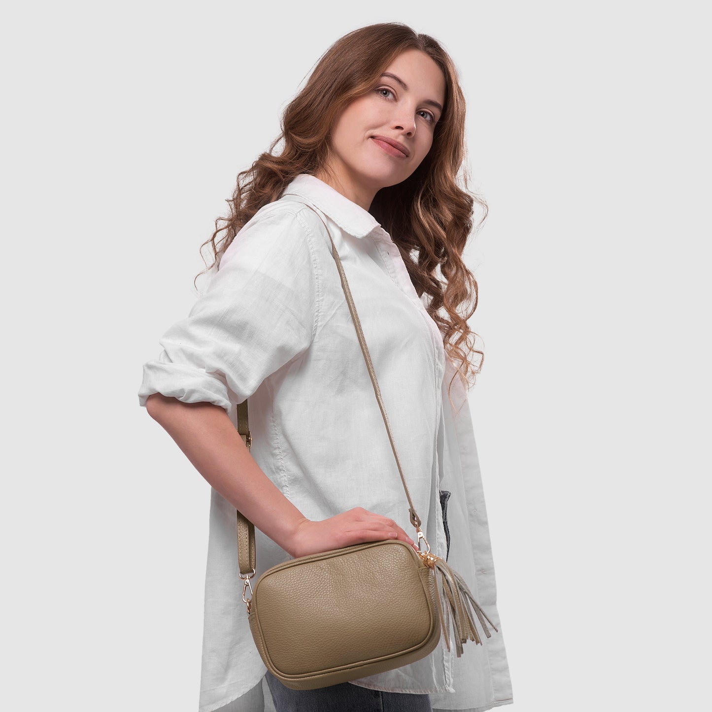 Calf Leather Crossbody Bag
