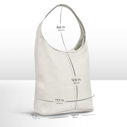 Calf Leather Hobo Bag