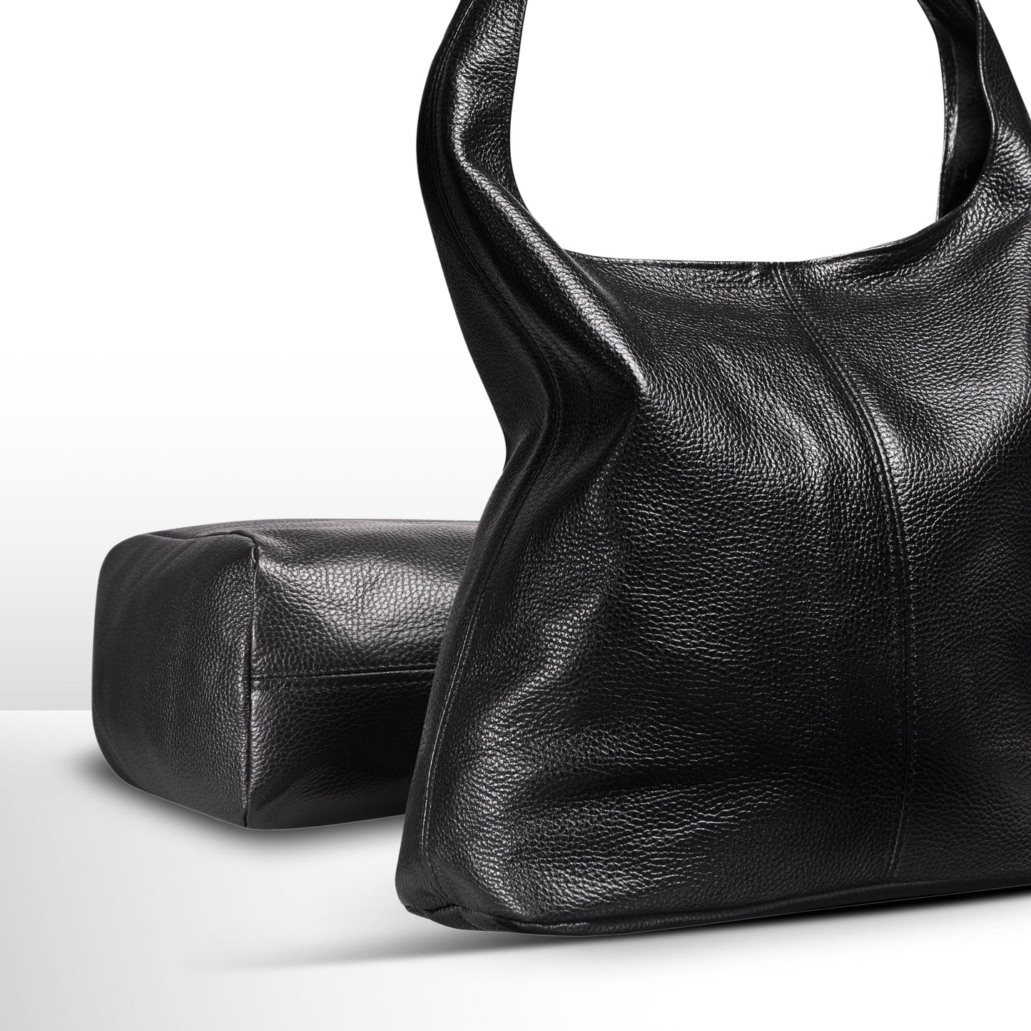 Calf Leather Hobo Bag