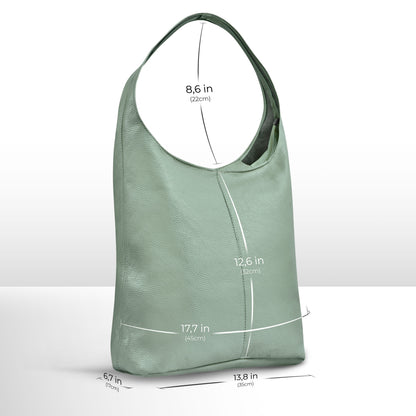 Calf Leather Hobo Bag