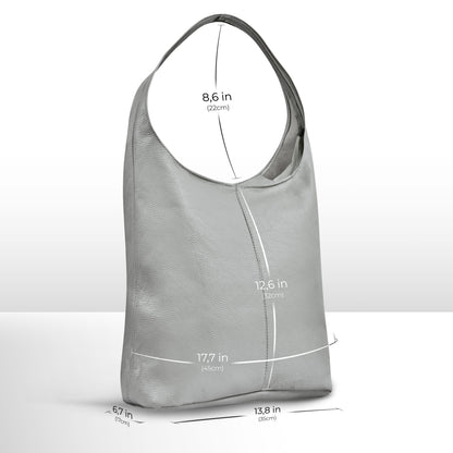 Calf Leather Hobo Bag