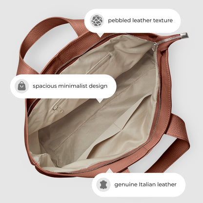 Calf Leather Tote Bag