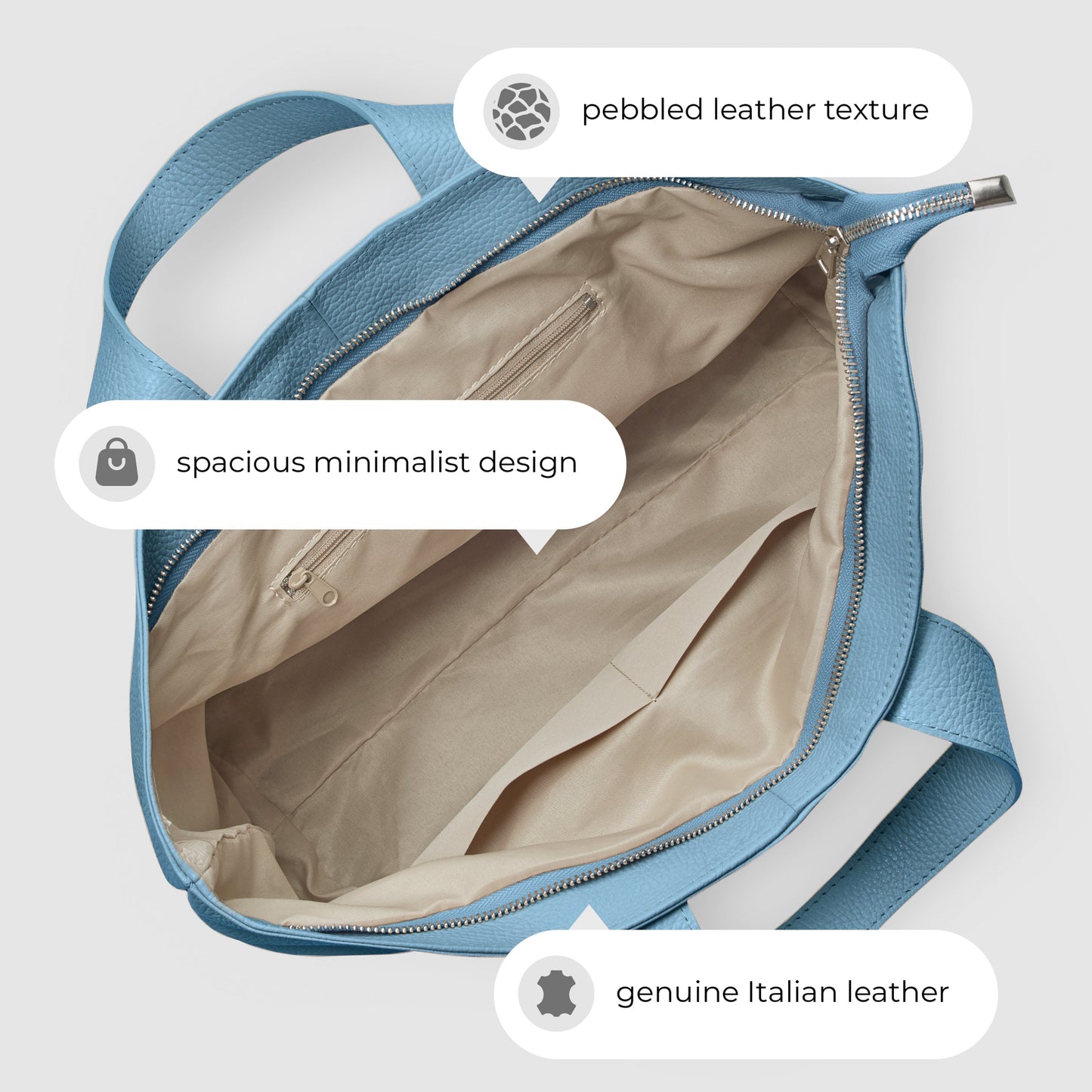 Calf Leather Tote Bag