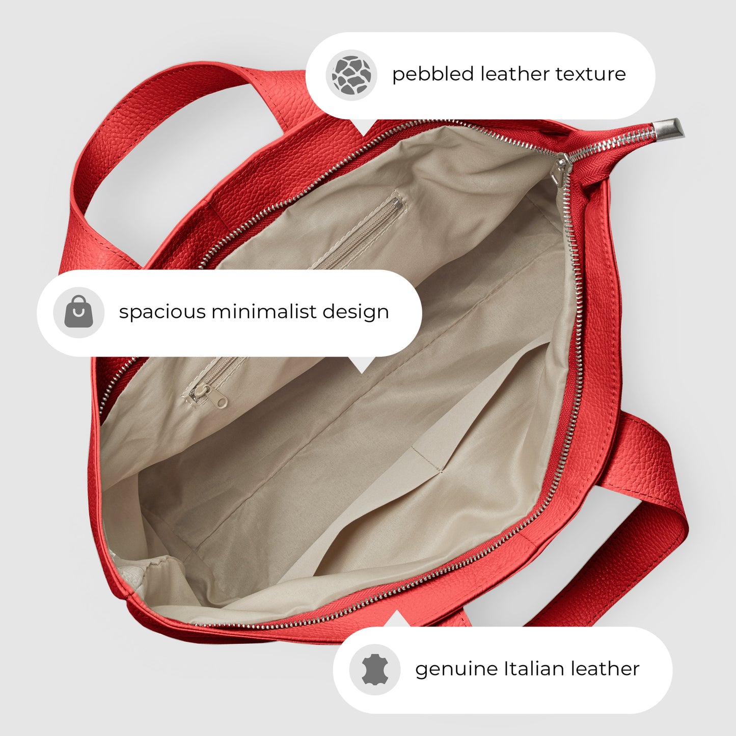 Calf Leather Tote Bag