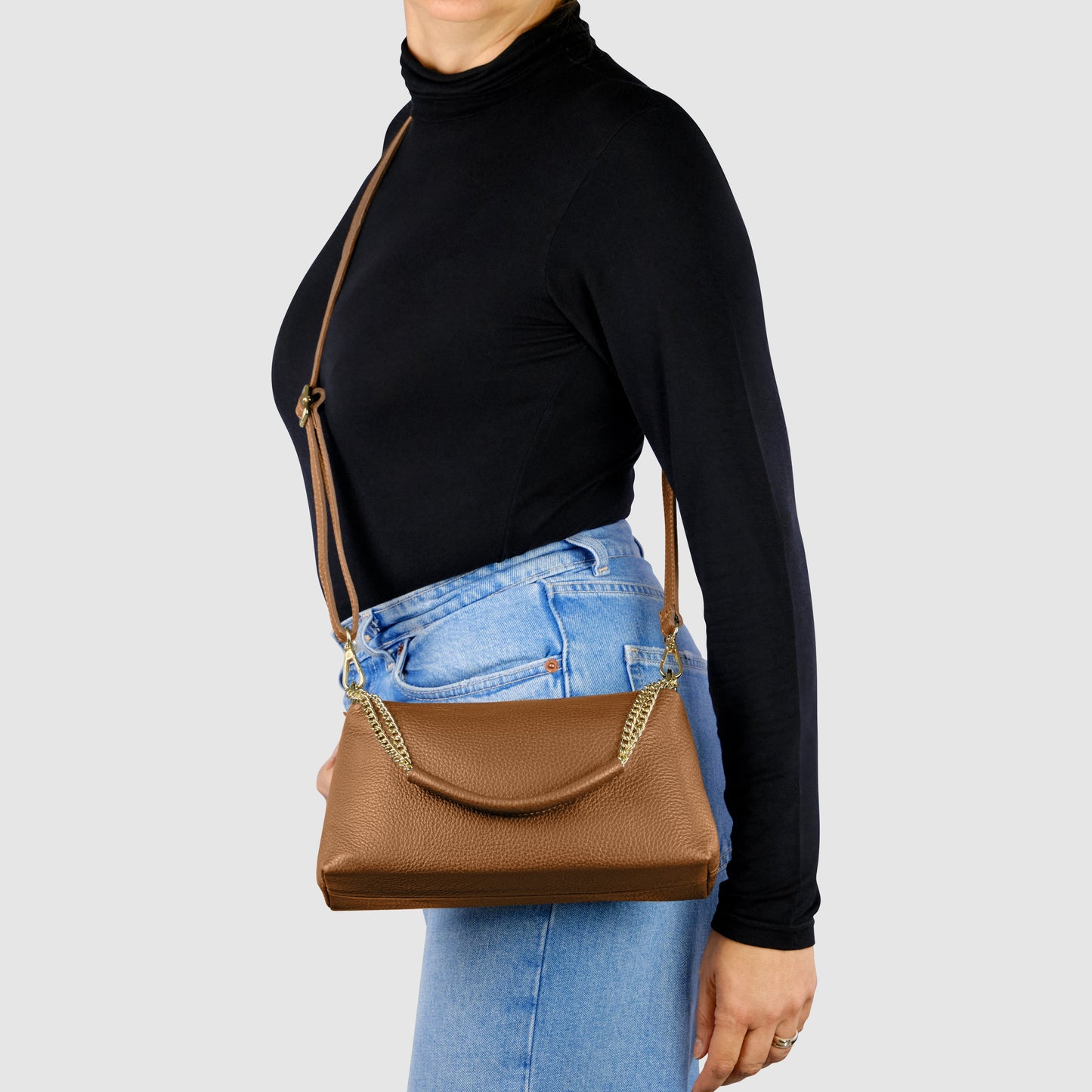 Calf Leather Crossbody Bag