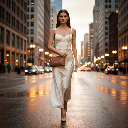 Calf Leather Crossbody Bag