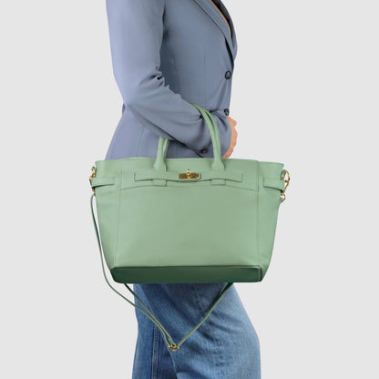 Calf Leather Top-Handle Bag