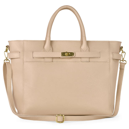 Calf Leather Top-Handle Bag