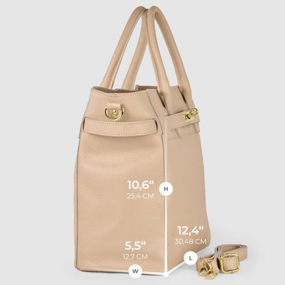 Calf Leather Top-Handle Bag