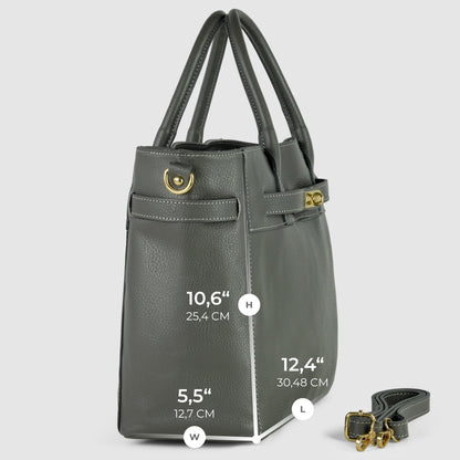 Calf Leather Top-Handle Bag