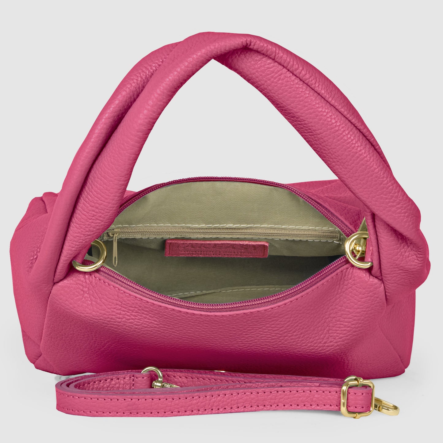 Calf Leather Top-Handle Bag