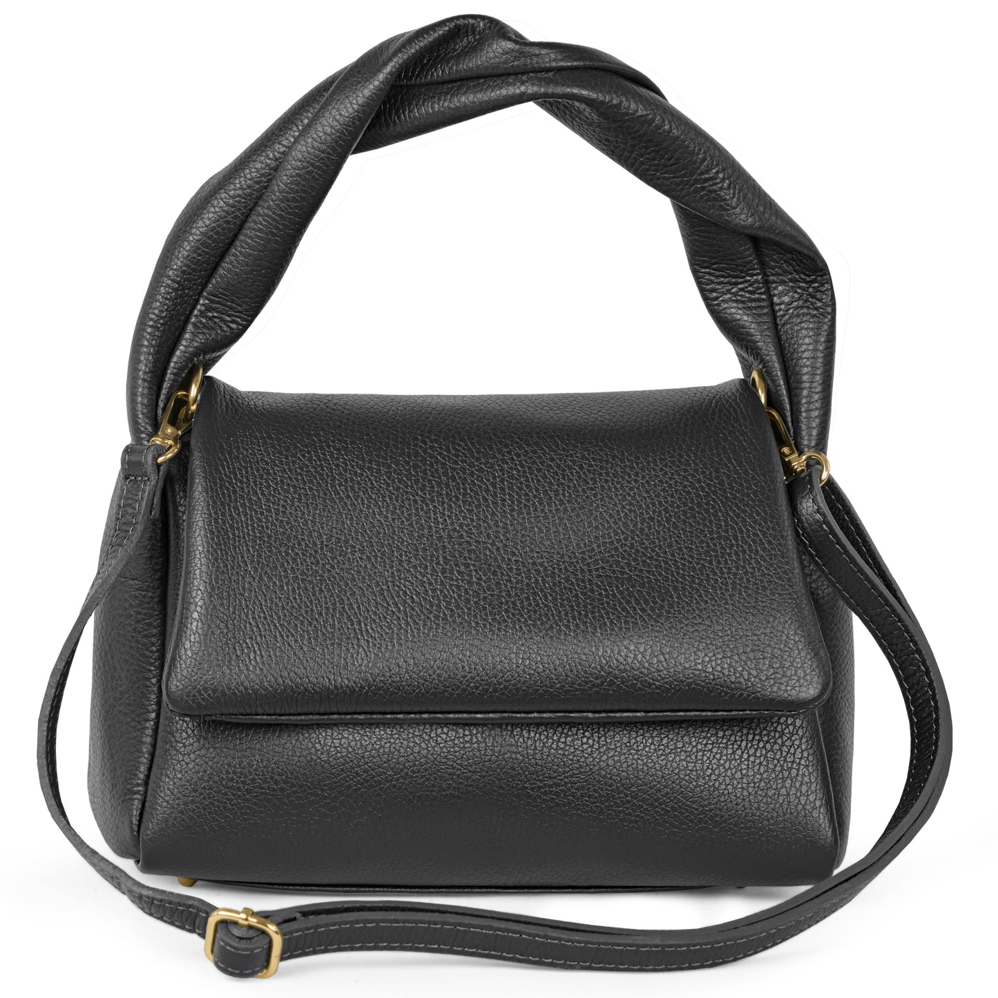 Calf Leather Top-Handle Bag