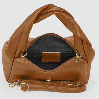 Calf Leather Top-Handle Bag