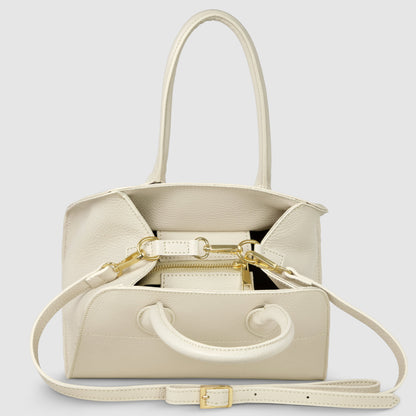 Calf Leather Top-Handle Bag