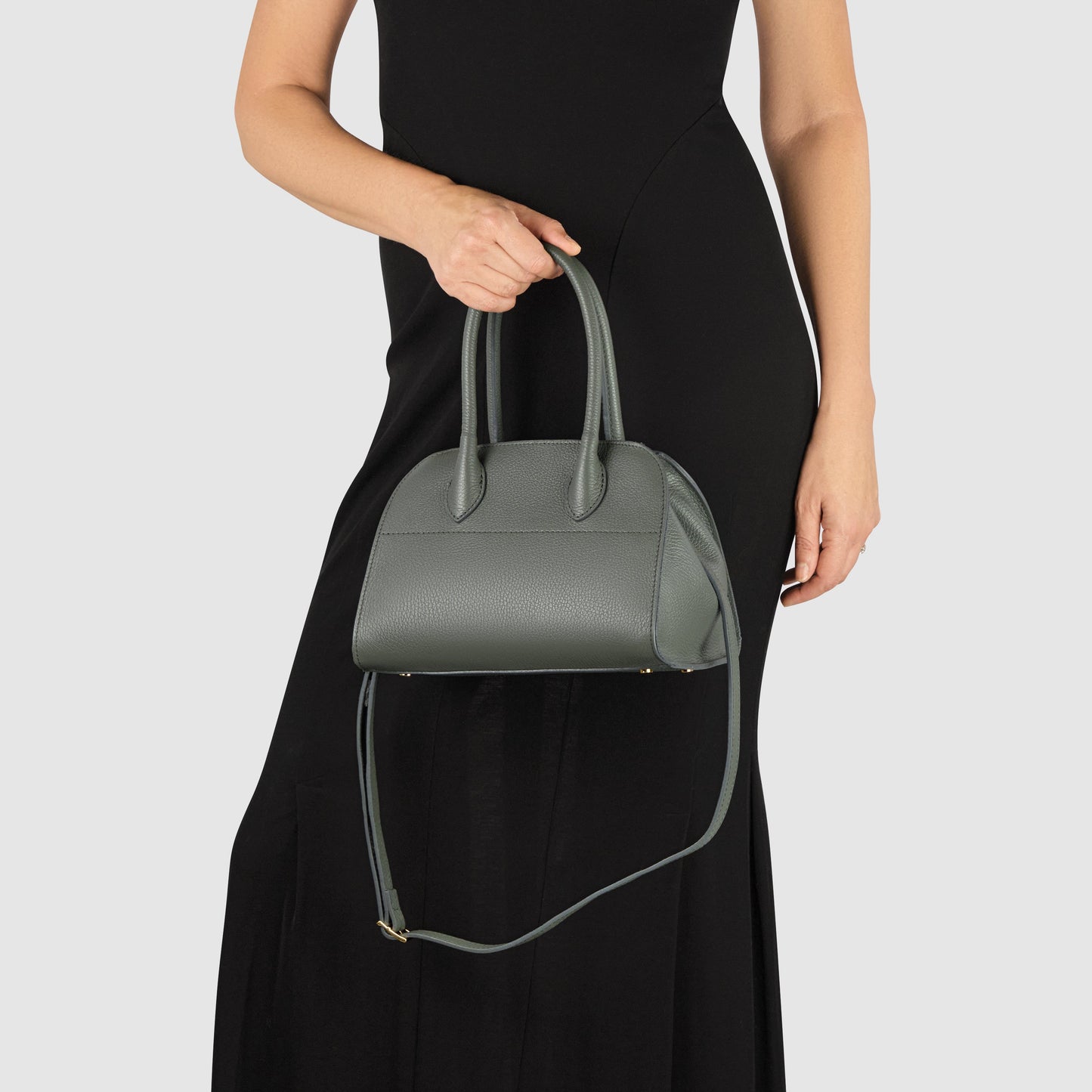 Calf Leather Top-Handle Bag