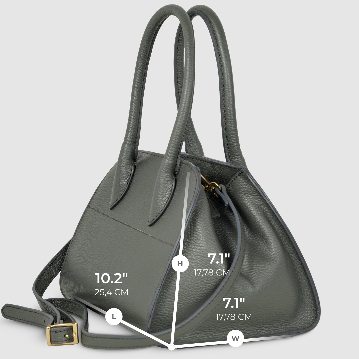 Calf Leather Top-Handle Bag