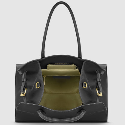Calf Leather Top-Handle Bag