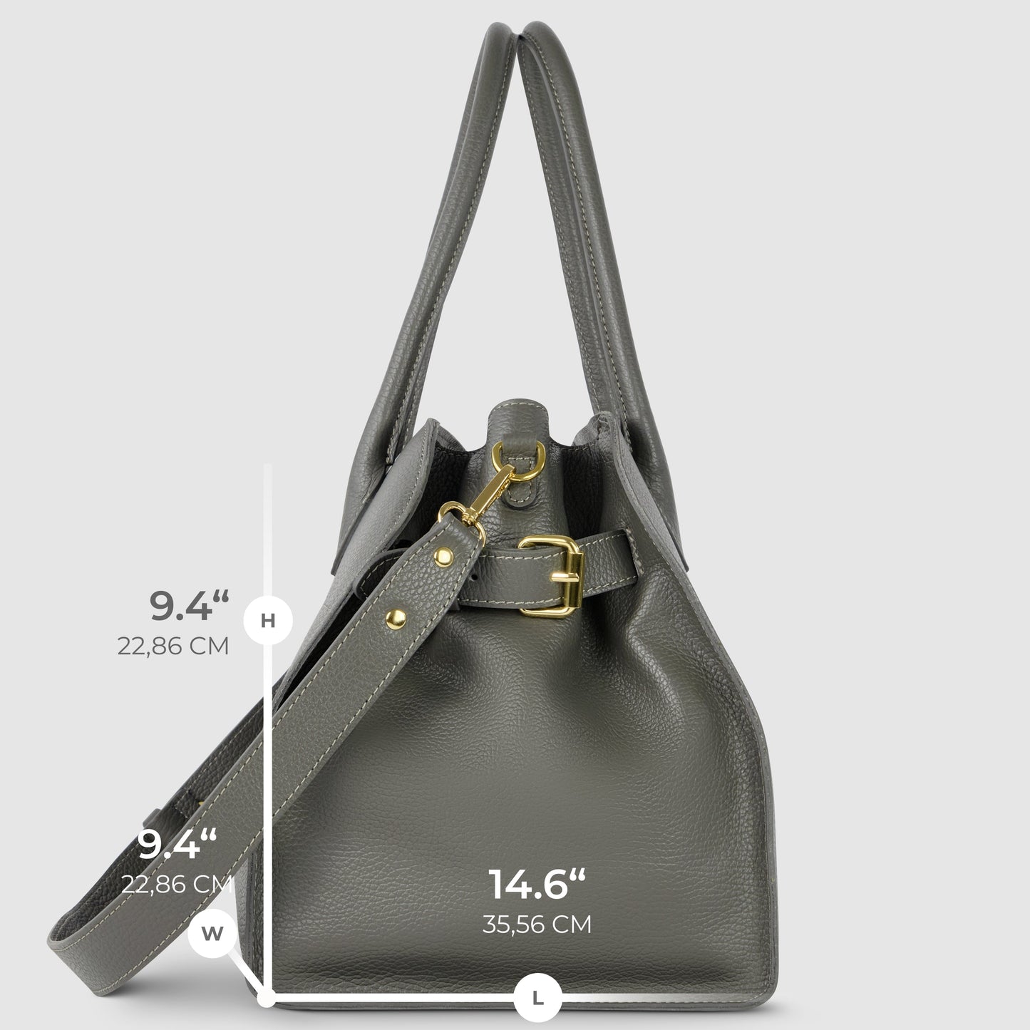 Calf Leather Top-Handle Bag