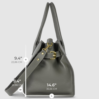 Calf Leather Top-Handle Bag