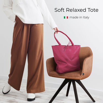 Calf Leather Tote Bag