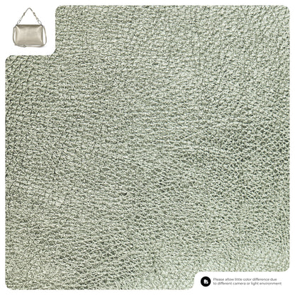 Metallic Calf Leather Shoulder Bag