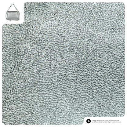 Metallic Calf Leather Shoulder Bag