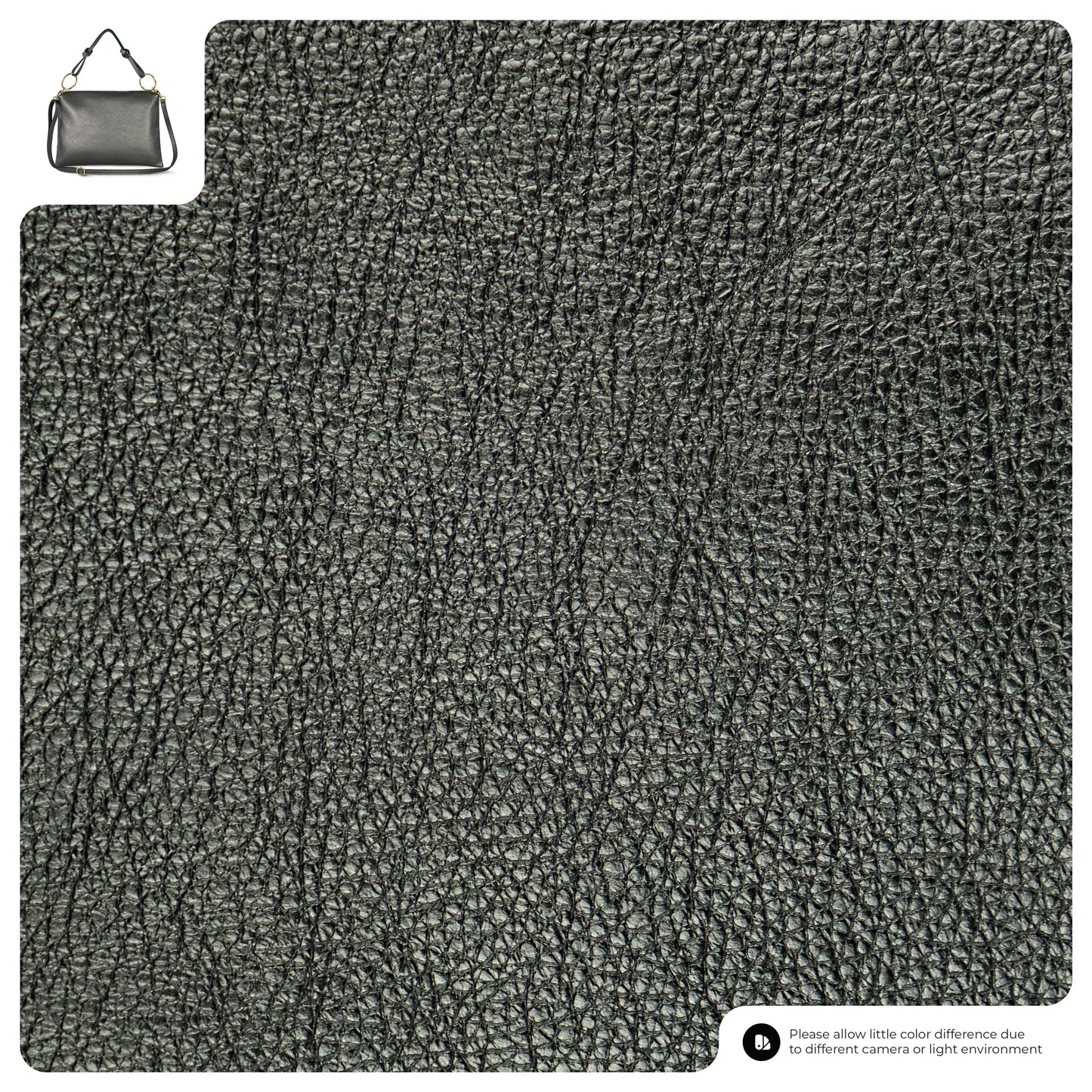 Metallic Calf Leather Shoulder Bag