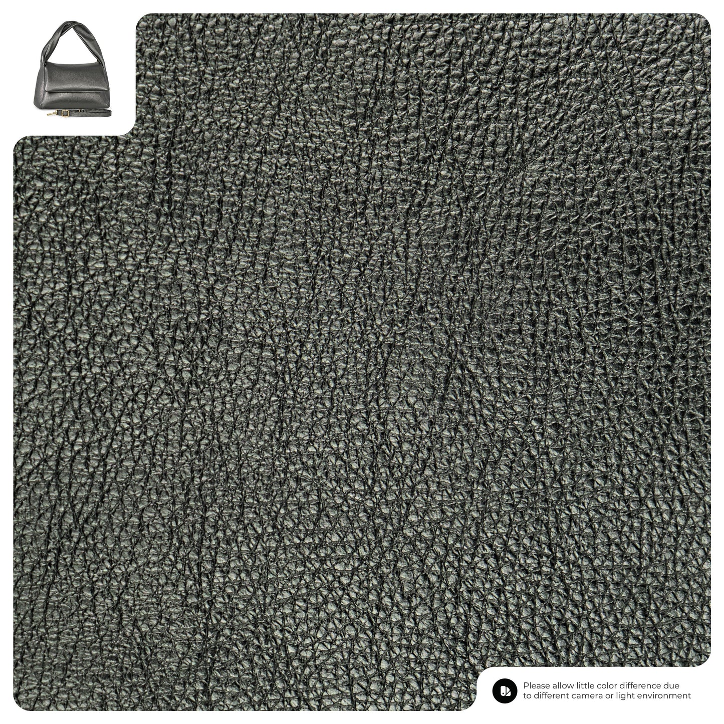 Metallic Calf Leather Top-Handle Bag