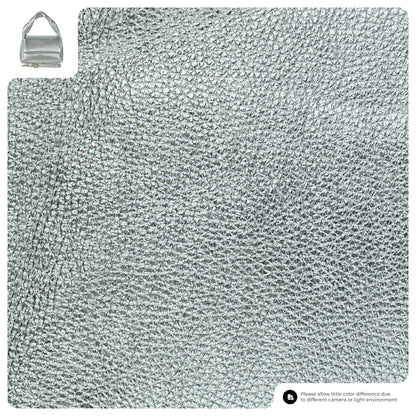 Metallic Calf Leather Top-Handle Bag