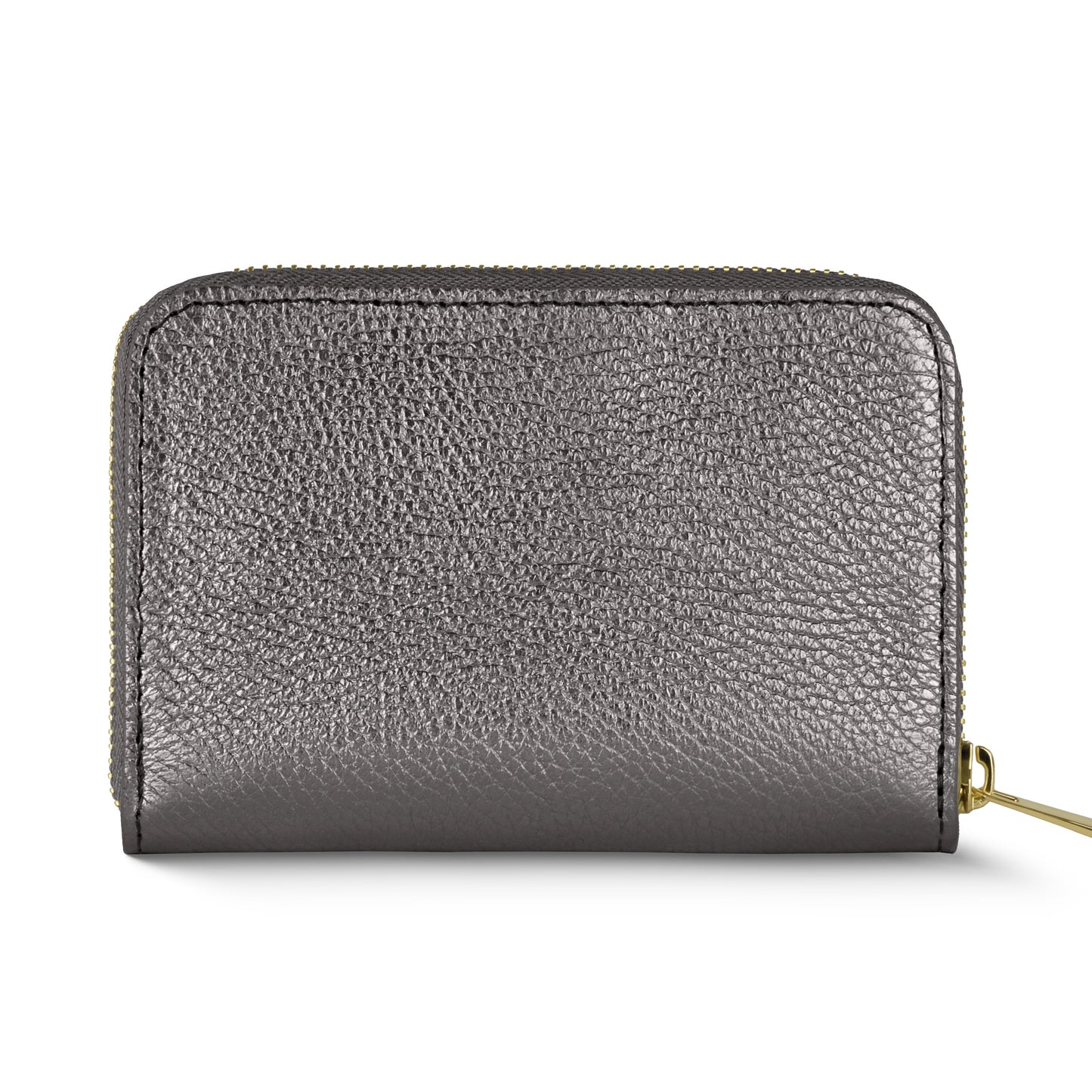 Metallic Calf Leather Wallet